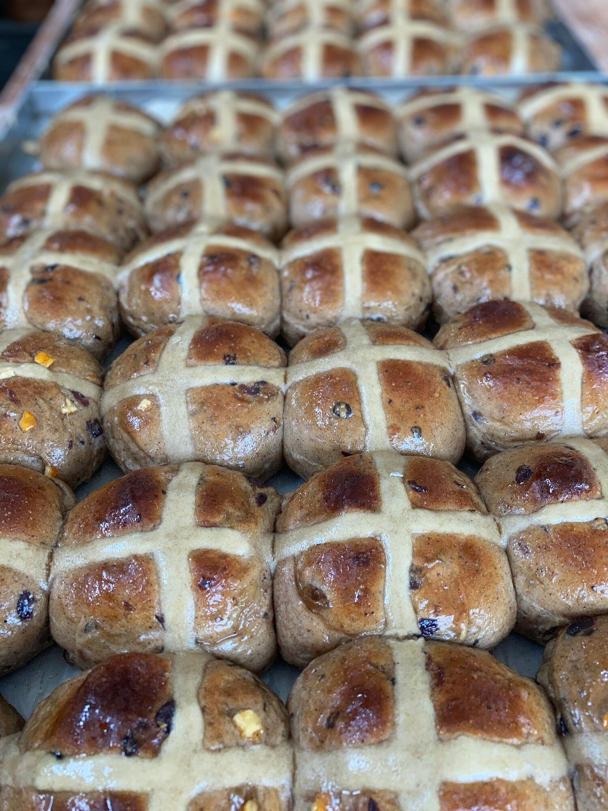 6 Pack Traditional Hot Cross Buns Simplysourdough